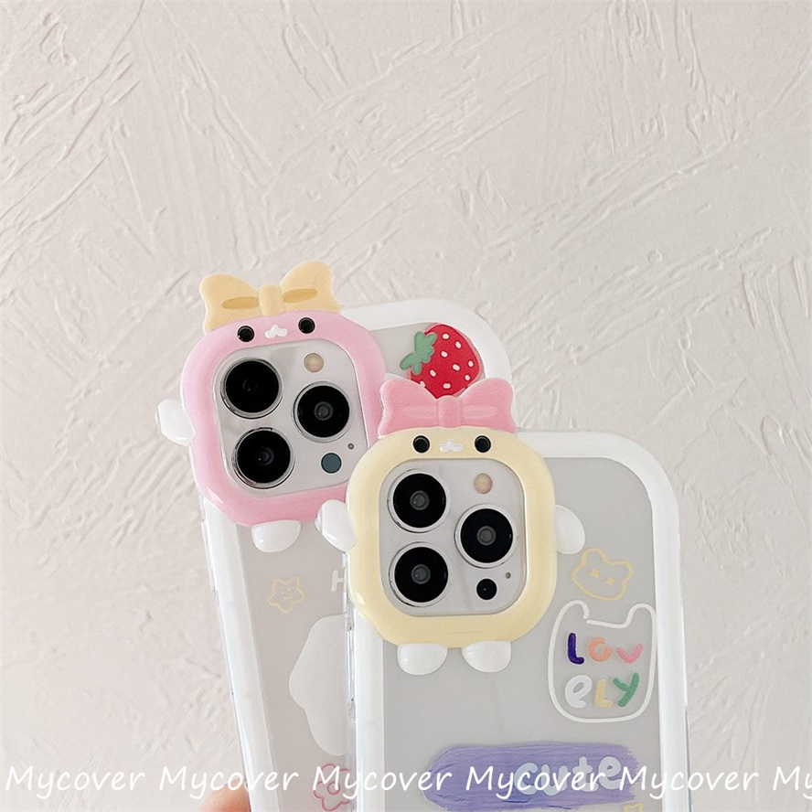 Ốp Điện Thoại Silicon Họa Tiết Trái Dâu Tây Dễ Thương Cho iPhone 7 8 Plus 11 Pro XS Max 13 14 12 Pro Max 6 Plus SE 2020