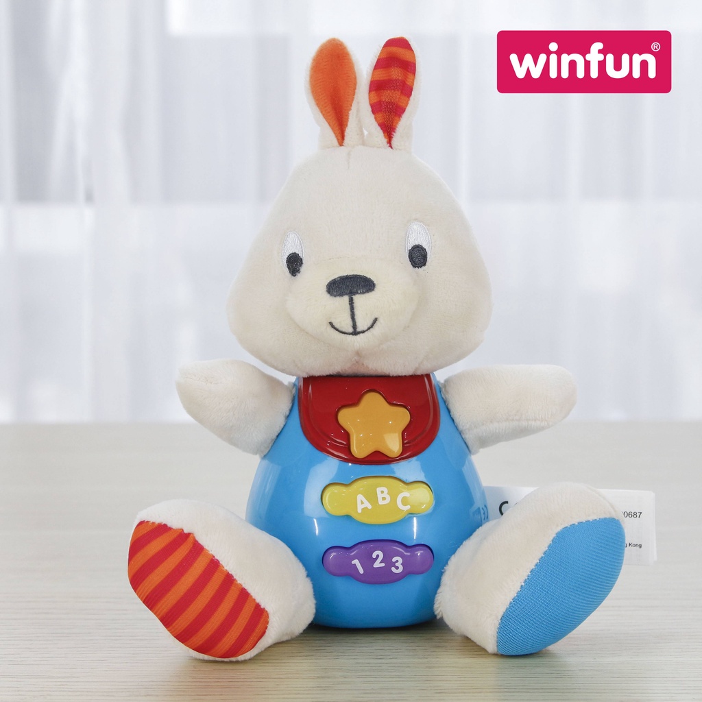 Đồ chơi sơ sinh - tiền giáo dục: chú thỏ phát nhạc vui nhộn Winfun WF0222-0687-01