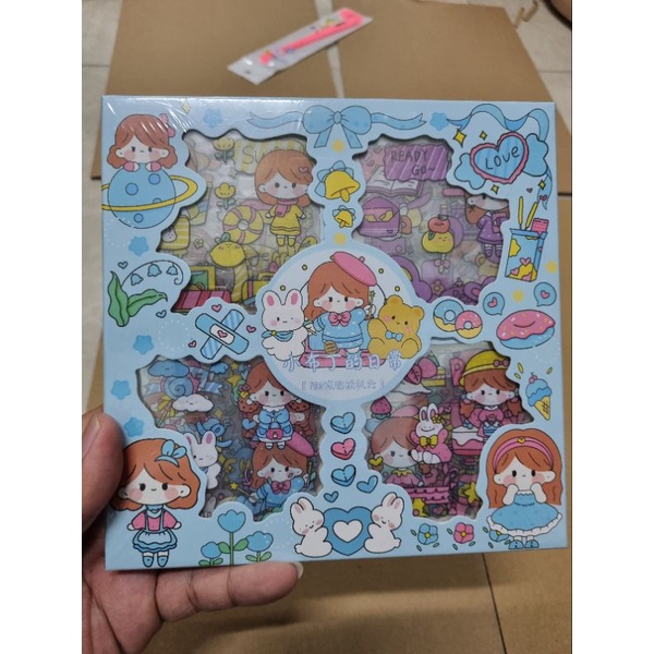 Set 100 sticker hình dán. có set lẽ 20 tờ