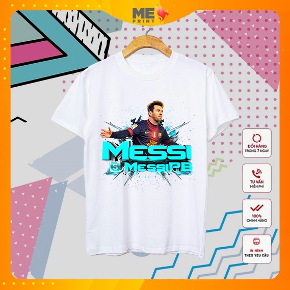 Áo messi, áo thun in hình cầu thủ bóng đá mới nhất 2022 tại PrintME Việt Nam
