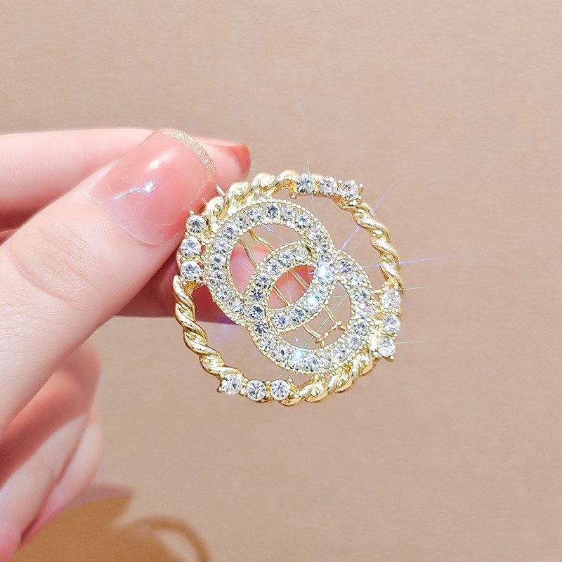 Kẹp Tóc Tròn Đính Đá Zircon Lấp Lánh Thời Trang Hàn Quốc