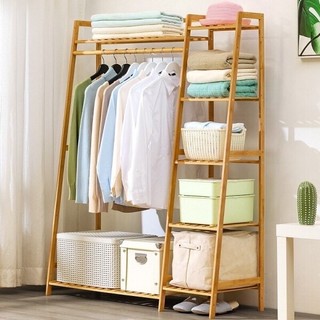 Giá treo quần áo đa năng bằng chất liệu gỗ tre tự nhiên thân thiện thân thiện với môi trường chống ẩm mốc cực tốt