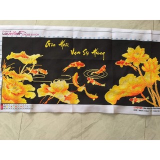 tranh thêu chữ thập (đã thêu )