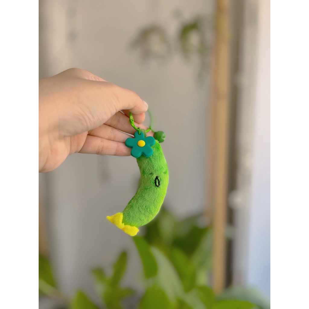 Móc khóa Dưa Leo Bích Cồ dễ thương 9cm - Gấu Bông Đình May