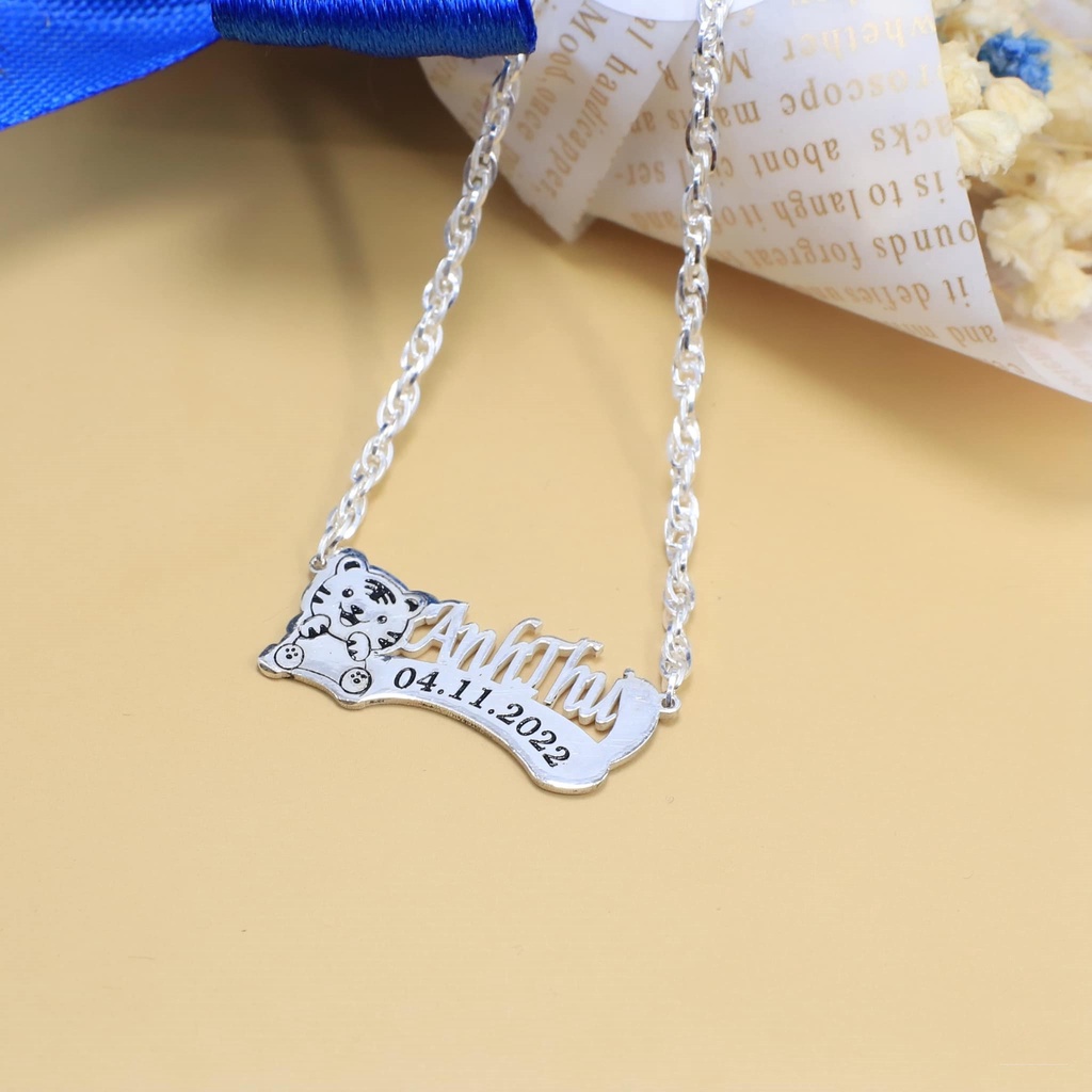 Dây chuyền bạc ta bé - dây chuyền làm theo tên yêu cầu