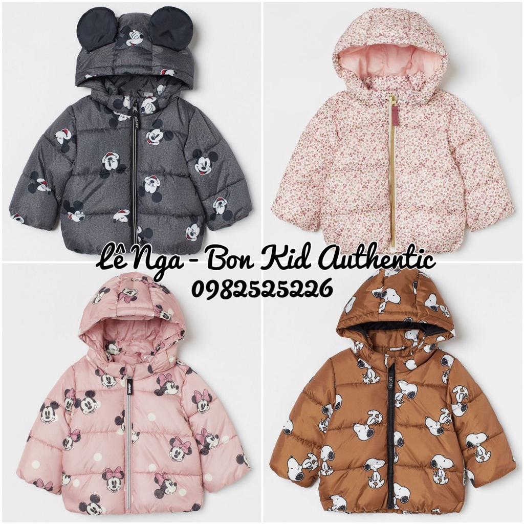 Áo phao HM UK/JAPAN/CHINA chính hãng sz từ 6-9m đến 3-4y