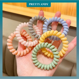 Dây buộc tóc lò xo, dây cột tóc co giãn, phong cách Hàn Quốc, chun buộc tóc lò xo phong cách đơn giản. nhiều màu sắc.