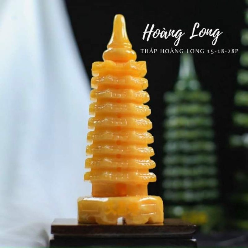 Tháp Văn Xương 9 tầng đá Ngọc Hoàng Long Nguyên Khối cao 15cm & 20cm & 30cm