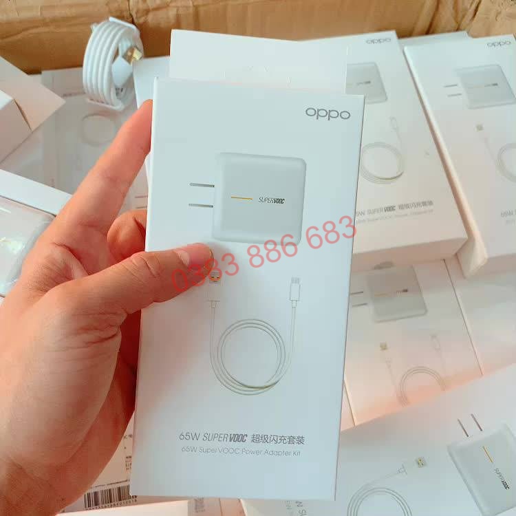 Bộ Sạc 65W Super Vooc Siêu Nhanh Chính Hãng Dùng Cho Find X2 Pro, Realme, Reno Ace Và Các Dòng Đời Cao - Nika Store