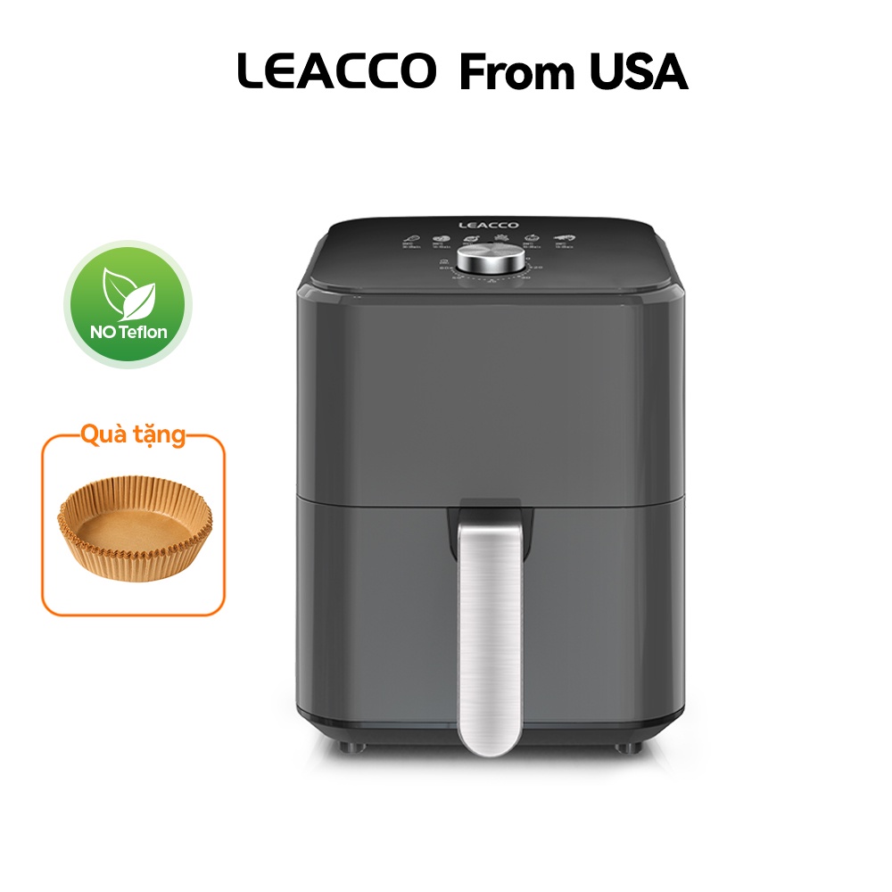 Nồi chiên không dầu LEACCO AF016/ AF019 bằng điện thông minh đa năng tốt cho sức khỏe 5L