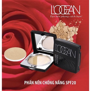 Phấn nền trang điểm l’ocean siêu mịn chống nắng perfection slim uv pact spf20 12,5gr tặng kèm 1 lõi refill