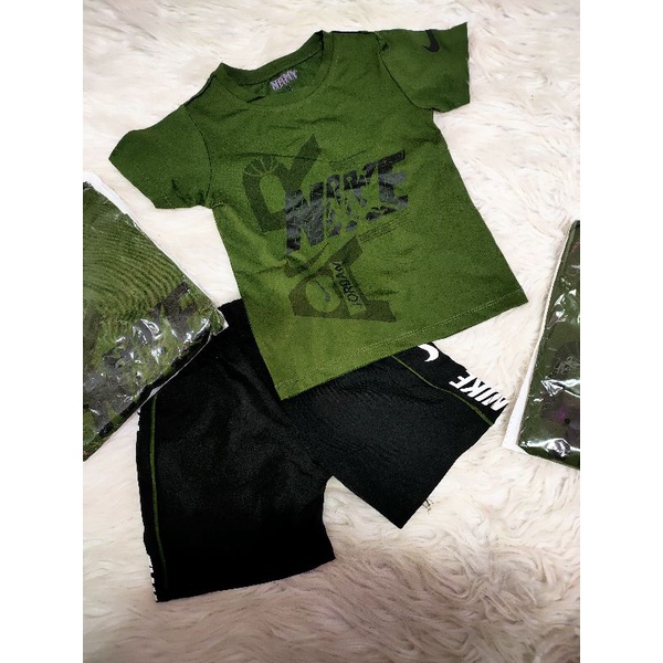 Bộ tay ngắn quần short thun thể thao hàng shop size nhí(dưới 22kg)