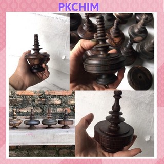 Nậm lồng chim Pkchim nậm chào mào gỗ mun phụ kiện lồng chim