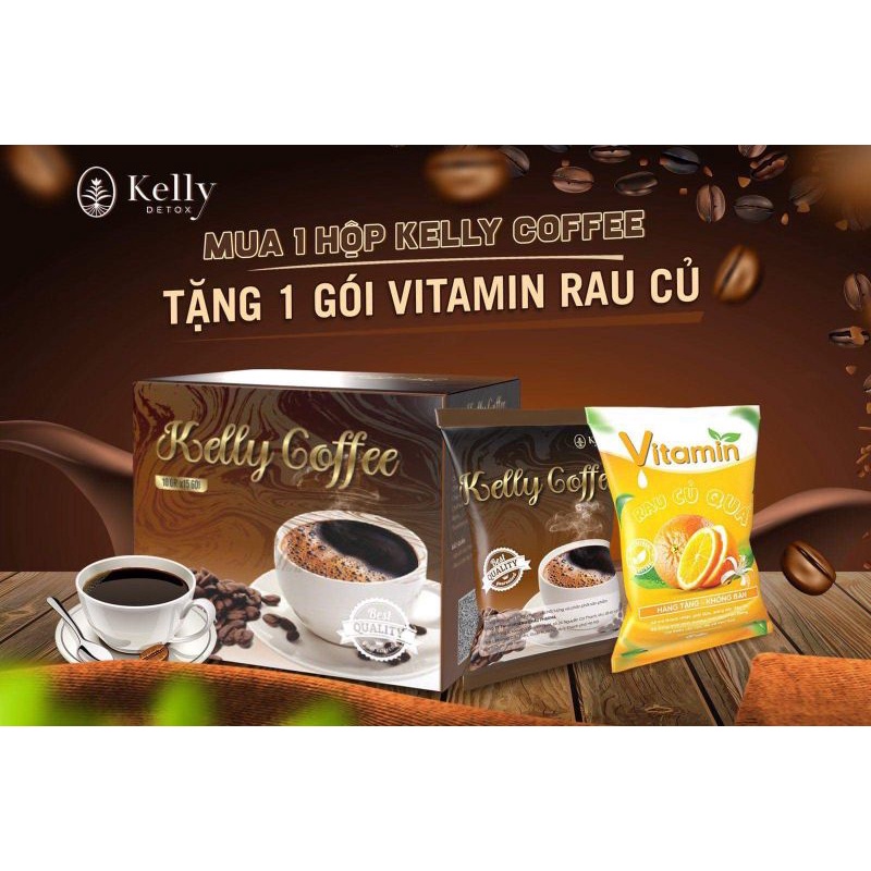 {CHÍNH HÃNG} KELLY DETOX- Cà phê giảm cân Diet Vip chính hãng