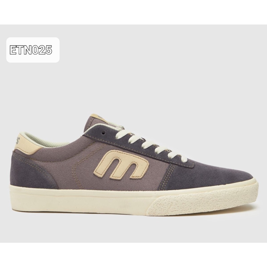 Giày Etnies cho nam và nữ màu tím logo trắng sữa, hàng VNXK