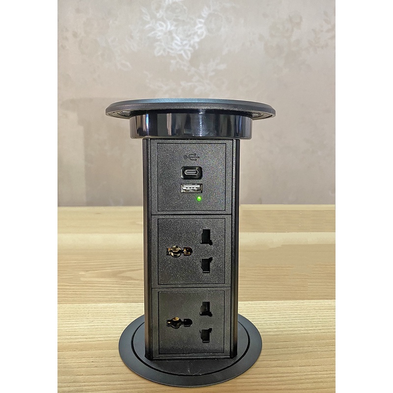 Ổ cắm điện âm bàn SINOAMIGO SMT-4 dùng cho phòng bếp, bàn đảo chính hãng