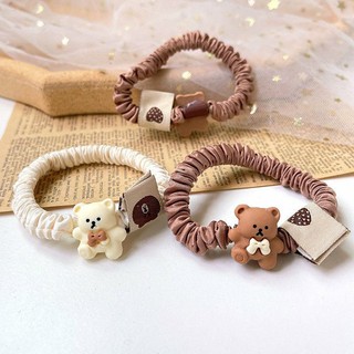 Set 2 dây cột tóc gấu thắt nơ phiên bản Hàn Quốc