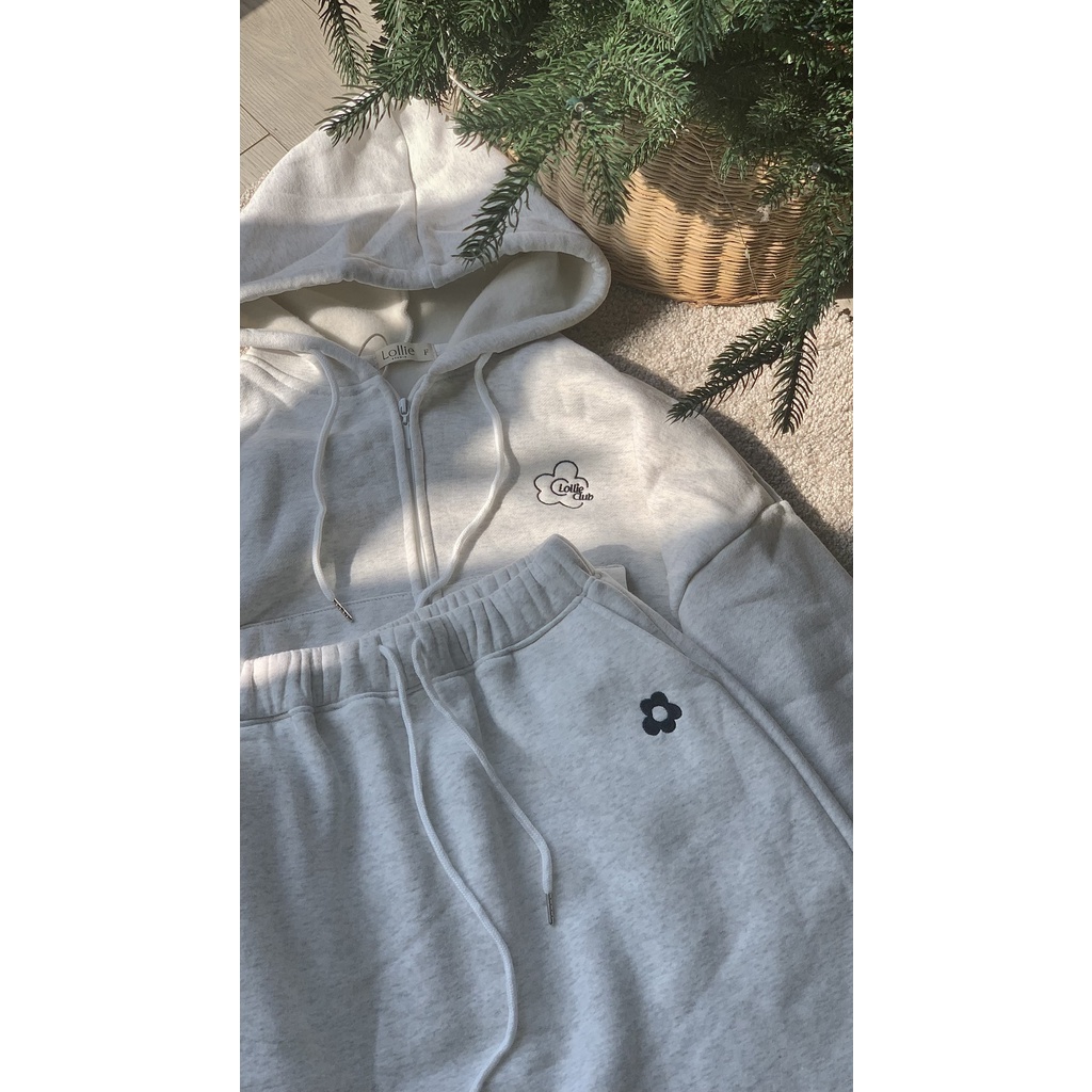 Chân váy nỉ midi thêu hoa Lolliemade TKC20 LOLLIE STUDIO