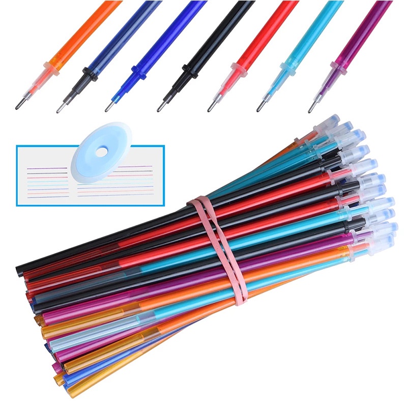 Set 6 Ruột Bút Bi Văn Phòng Ngòi 0.5MM Có Thể Xóa Được Nhiều Màu Sắc