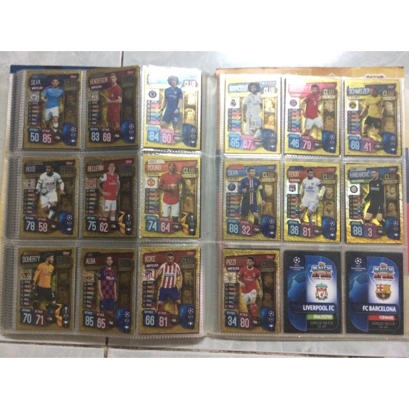 Set thẻ cầu thủ match attax 19/20
