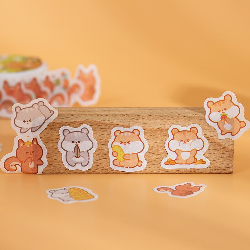 Băng Keo Giấy Dán Trang Trí Hình Động Vật Hoạt Hình Dễ Thương JP6