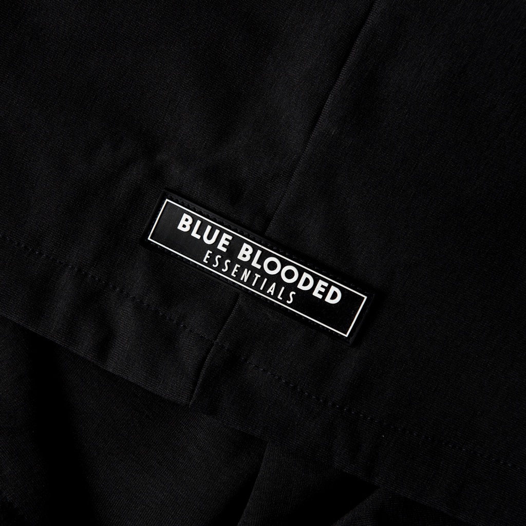 Áo Hoodie nỉ da cá màu Đen dày dặn form rộng nam nữ Unisex kiểu Essentials dáng Basic Local brand Blue Blooded