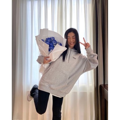 Hoodie Levents Mini Logo Grey-Black