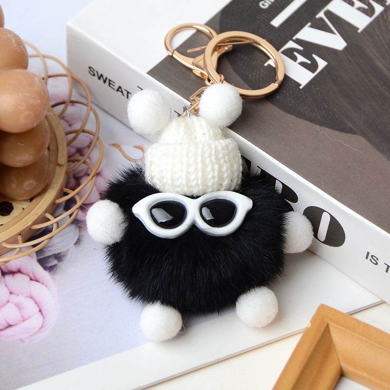 Móc khóa kính bông