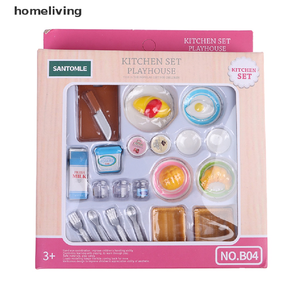 1 Bộ Đồ Ăn Tỉ Lệ 1: 12 Trang Trí Nhà Búp Bê