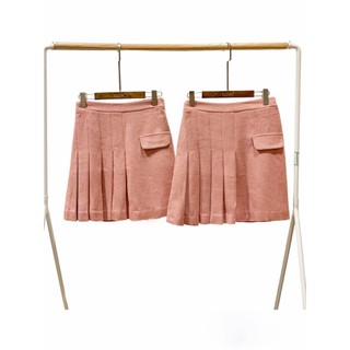 Chân váy dạ xếp ly 1 bên D.CHIC MS: 380400