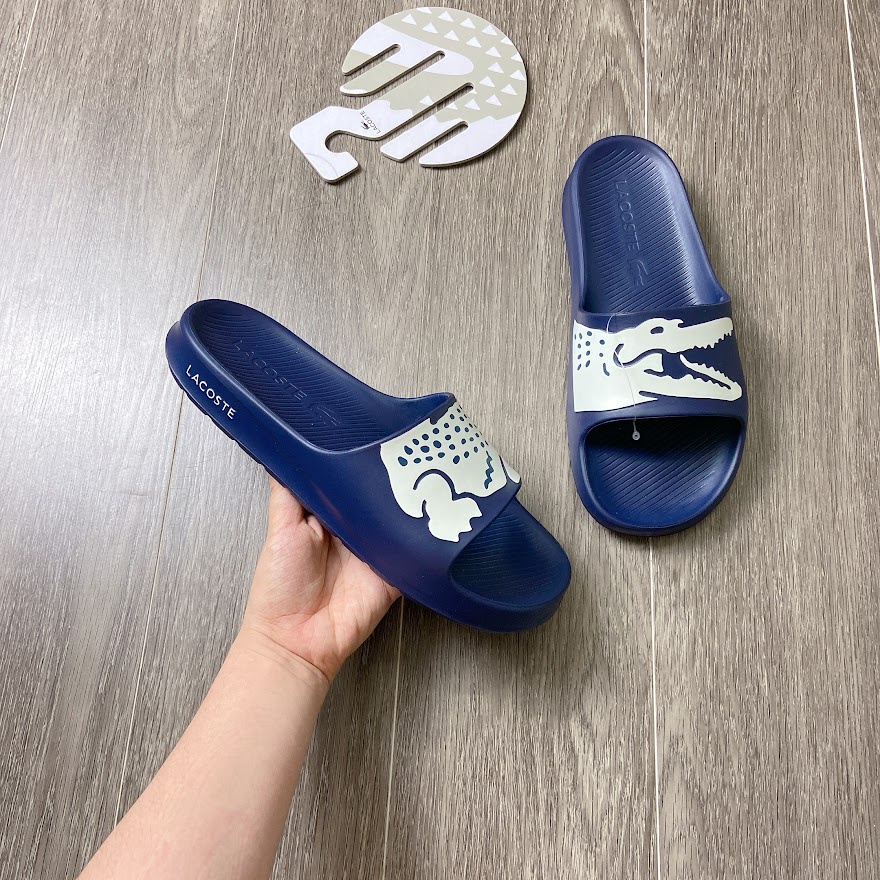Dép Lacoste Croco sliders 2.0 Navy