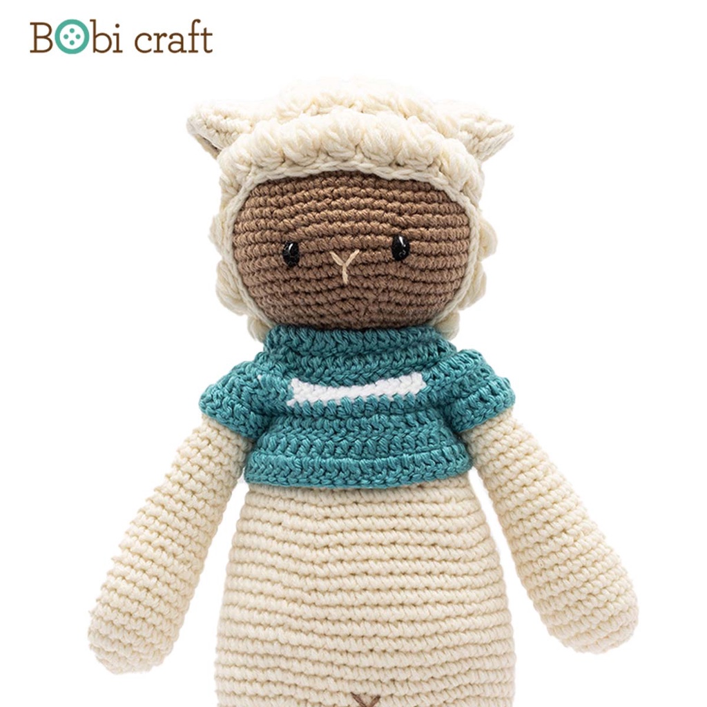 Thú bông len Bobicraft - Cừu Poppy mũm mĩm - Đồ chơi an toàn Quà tặng bé