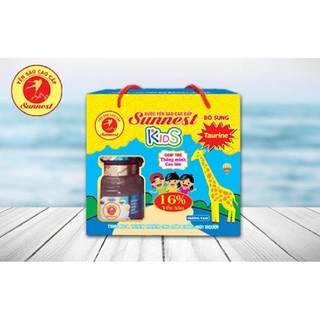 Lốc 6 hủ yến xào cao cấp chuyên dùng cho bé Sunnest kid 16% tổ yến.
