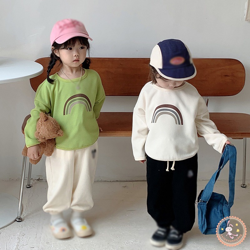 Áo Hoodie Tay Dài Dáng Rộng Họa Tiết Caro Thời Trang Cho Bé Gái