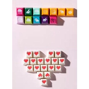 Bộ keycap SA Dandelion ABS tráng men tặng kèm novel | Nút bàn phím cơ | Profile SA