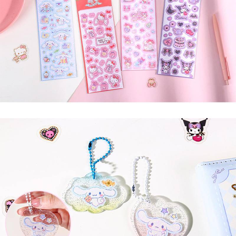 SANRIO Bộ 4 Thẻ Đồ Chơi Super Cost-Effive / Mymelody Kuromi Cinnamoroll Cuckoo Làm Quà Tặng Sinh Nhật Cho Bé