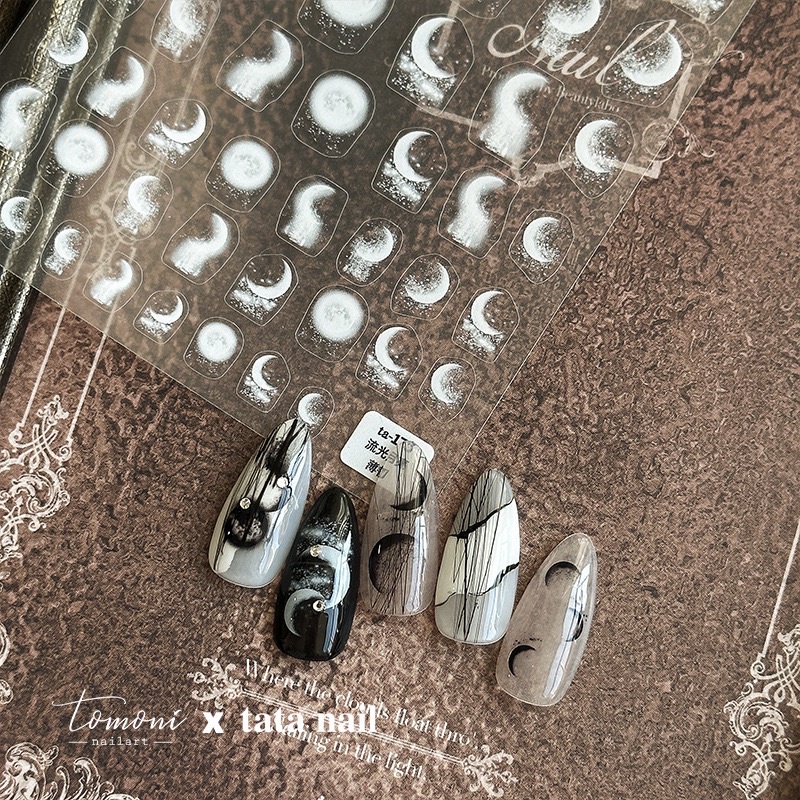 Sticker lụa 5d nail mẫu mới dán móng