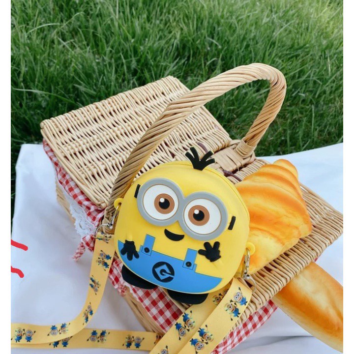 Túi Đeo Chéo silicon Hình Minion SIlicon Siêu Đẹp Cho Bé DC2688