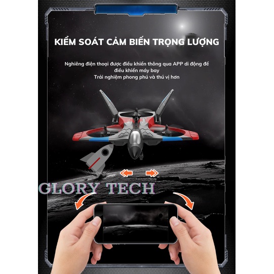Máy Bay Điều Khiển Flycam V27 2.4G Máy Bay Tiêm Kích - Bản nâng cấp 2023: Camera HD| Chống Lạc Đường| Lớn Hơn