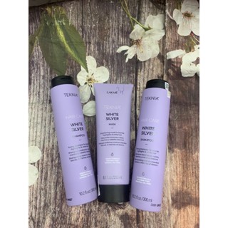 Dầu gội, mặt nạ tím khử vàng cho tóc rất sáng hoặc bạc Lakme Teknia White Silver Shampoo 300ml - 250ml (Chính hãng)