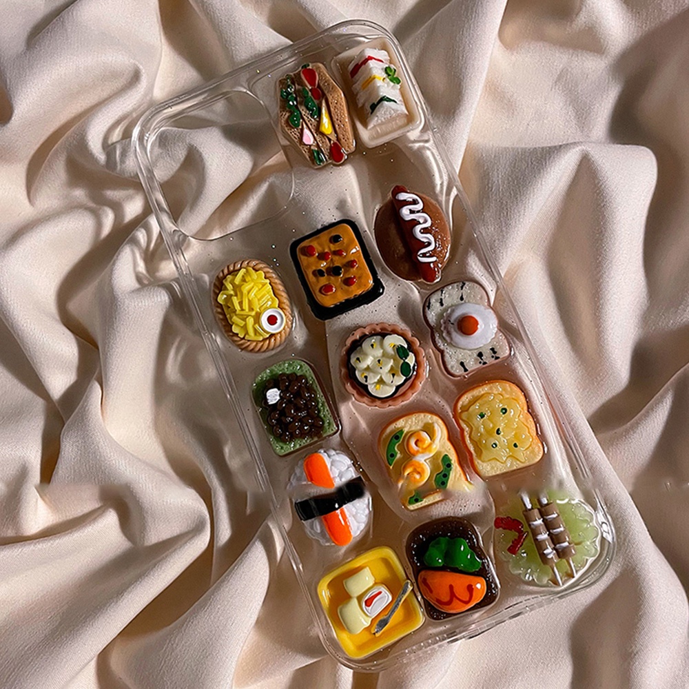 Ốp Điện Thoại TPU Mềm Siêu Mỏng Hấp Thụ Sốc Hình Trứng / Sushi 3D Cho IPhone 14 Pro Max 11 7Plus 13 12 11 Pro Max X XS XR