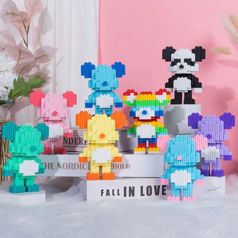 Đồ chơi lắp ráp gấu Bearbrick 3D