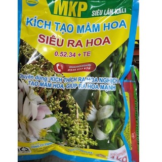 Phân bón Siêu lân kali kích thích ra hoa nghịch vụ MKP 0-52-34 1KG