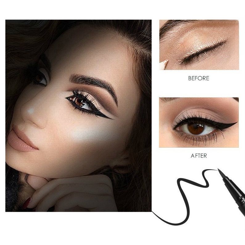 Bút kẻ mắt nước màu đen kháng nước và bền màu lâu trôi hiệu quả