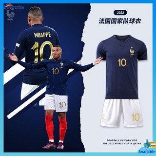 Bộ quần áo bóng đá đội tuyển pháp 2022 mbappe cao cấp cho nam