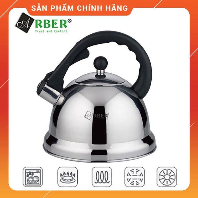 Ấm Đun Nước Bếp Từ, Bếp Điện Arber AB - 03L Có Còi Báo Sôi