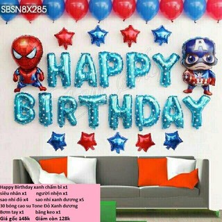 Set sinh nhật chủ đề siêu nhân
