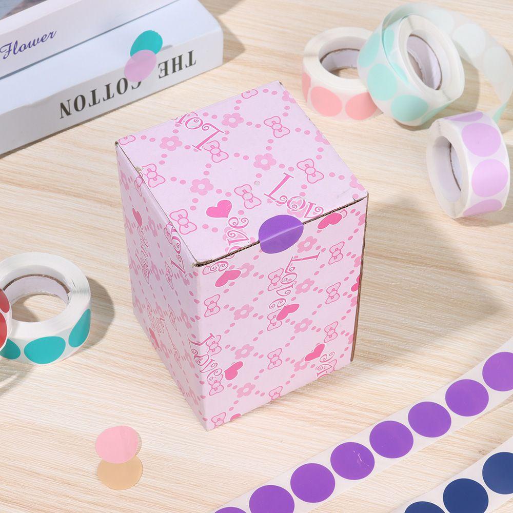 Cuộn 500 Nhãn Dán Chấm Bi Nhiều Màu Sắc Trang Trí Đồ Thủ Công