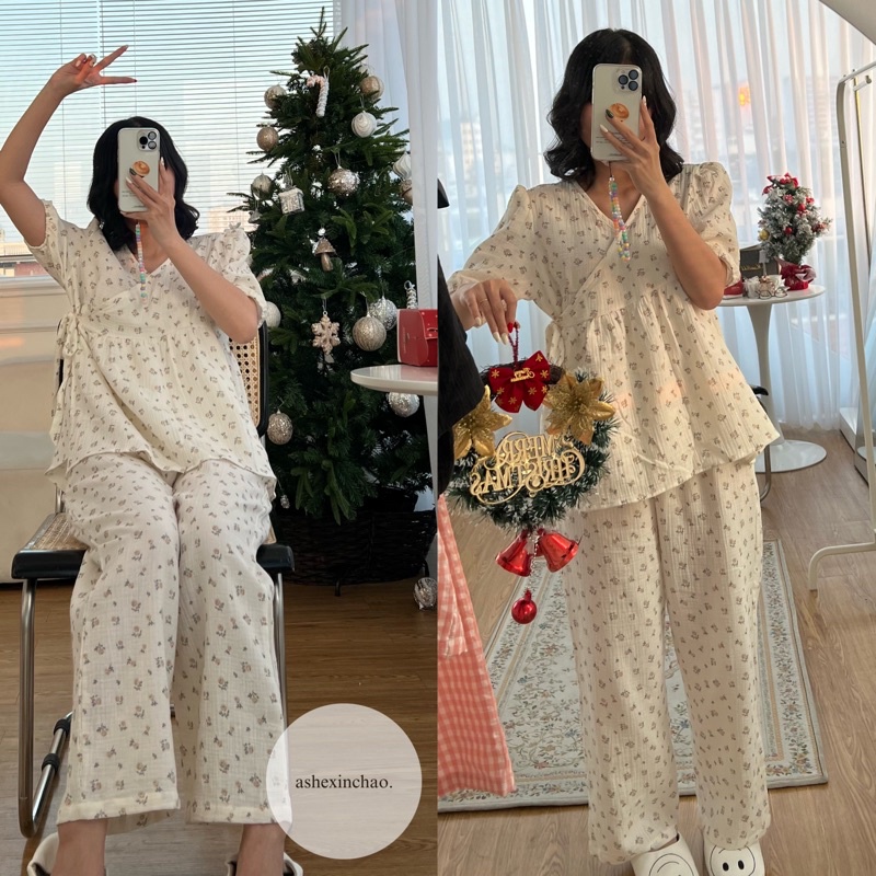 𝐚𝐬𝐡𝐞𝐱𝐢𝐧𝐜𝐡𝐚𝐨:  pyjama, bộ mặc nhà thiết kế babydoll x yukata