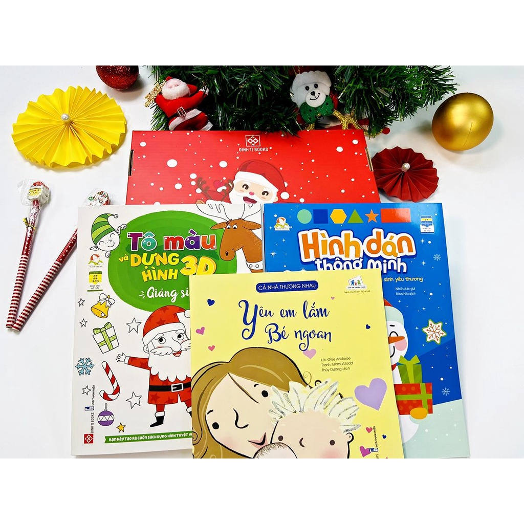 Sách - Hộp Quà Tặng Giáng Sinh 2022 Cho Bé Yêu